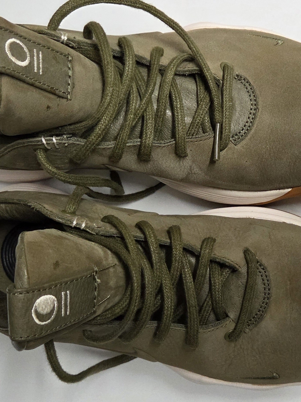 Nike Men's Olive Lace-Up Sneakers